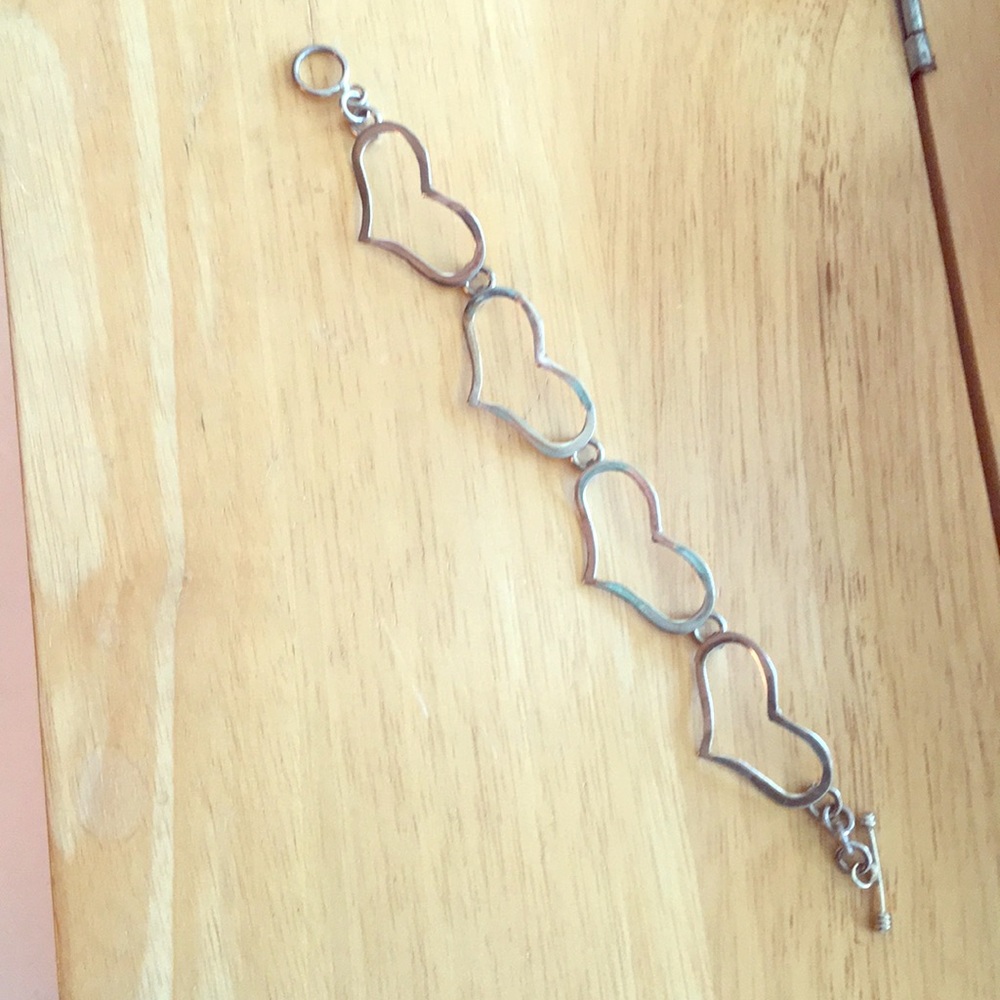 Sterling Silver Heart Bracelet